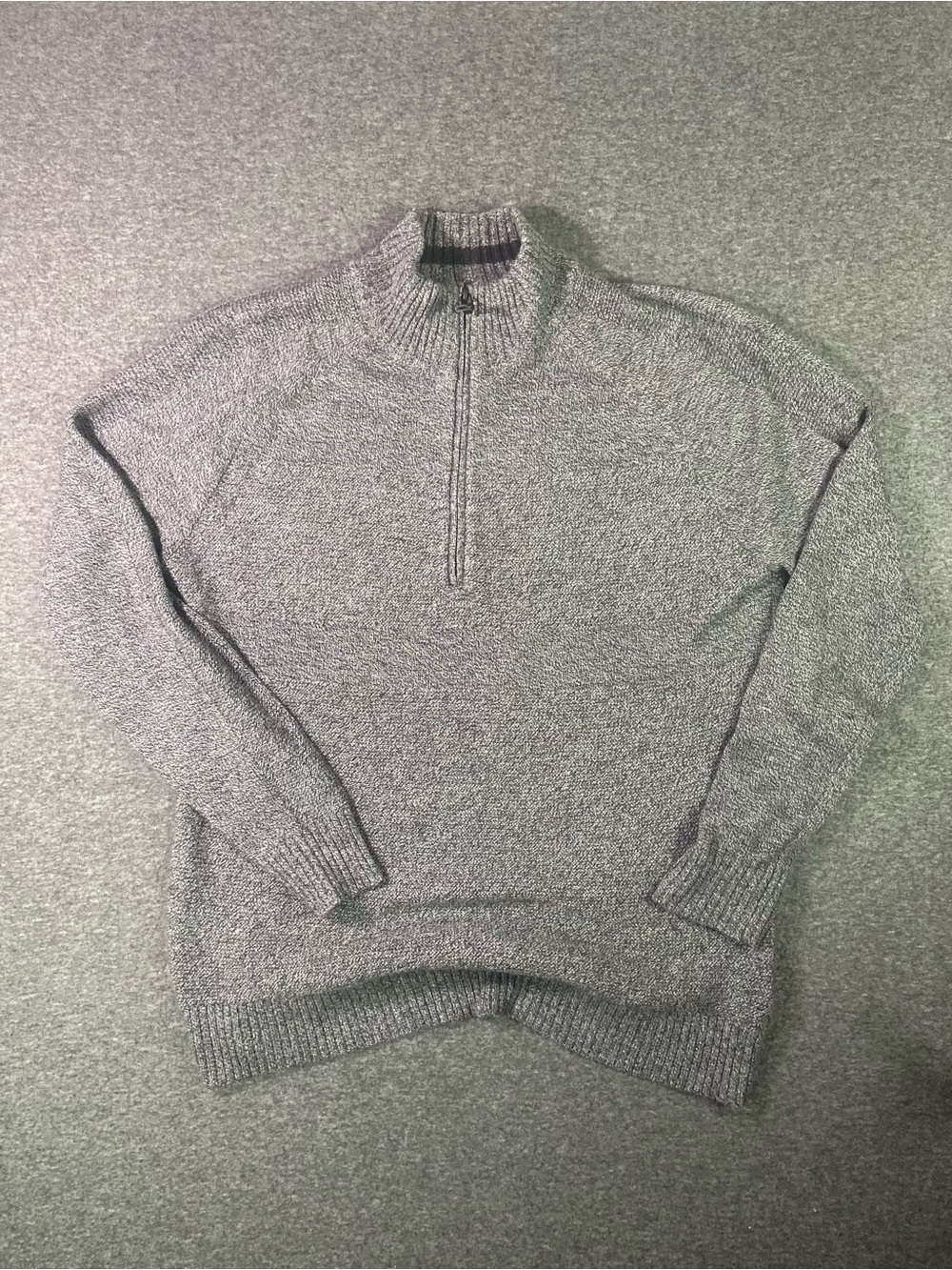 Smartwool Men's Heather Gray Half-Zip Knit Sweater